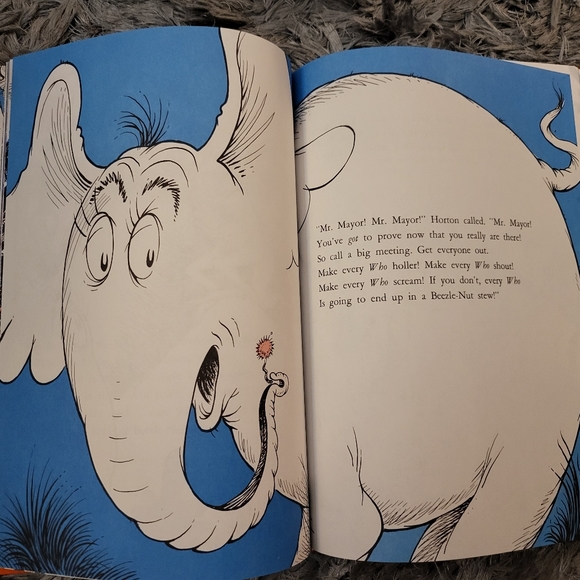 Dr. Suess "Horton Hears A Who" Lg Hardcover - Picture 4 of 5